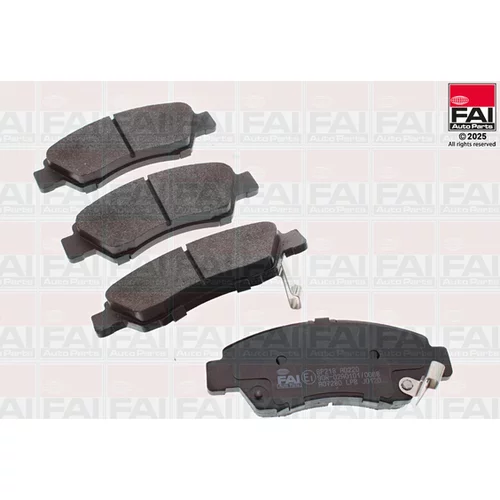 Sada brzdových platničiek kotúčovej brzdy FAI AutoParts BP218