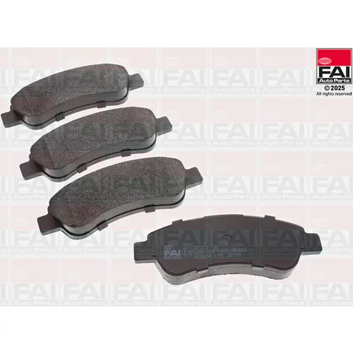Sada brzdových platničiek kotúčovej brzdy FAI AutoParts BP323
