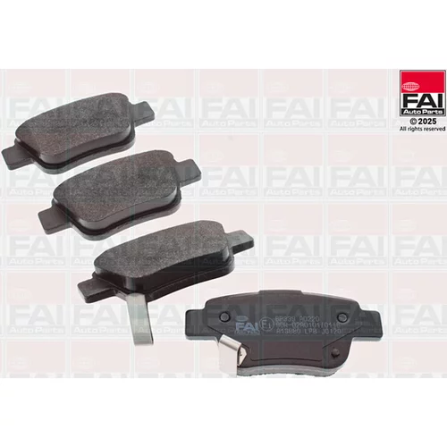 Sada brzdových platničiek kotúčovej brzdy FAI AutoParts BP339
