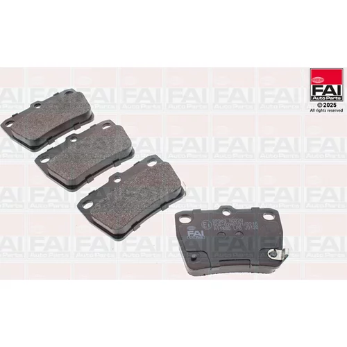 Sada brzdových platničiek kotúčovej brzdy FAI AutoParts BP383
