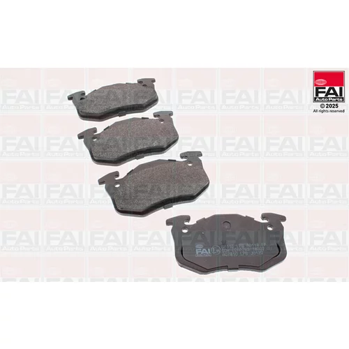 Sada brzdových platničiek kotúčovej brzdy FAI AutoParts BP416