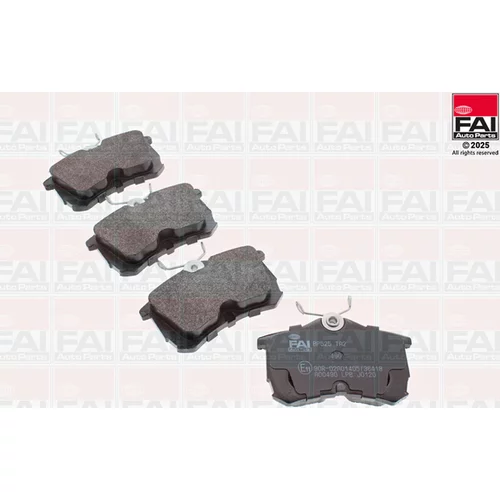 Sada brzdových platničiek kotúčovej brzdy FAI AutoParts BP525