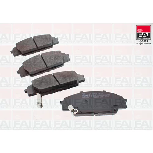 Sada brzdových platničiek kotúčovej brzdy FAI AutoParts BP535