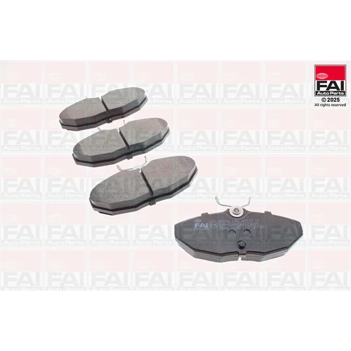 Sada brzdových platničiek kotúčovej brzdy FAI AutoParts BP613