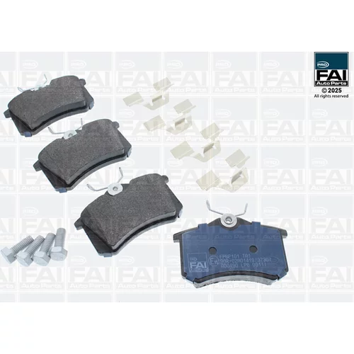 Sada brzdových platničiek kotúčovej brzdy FAI AutoParts FPBP101