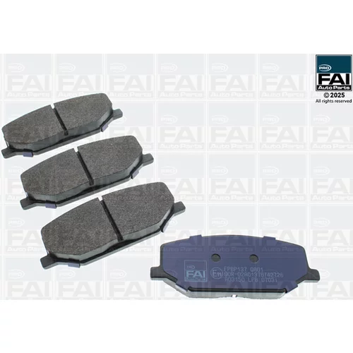 Sada brzdových platničiek kotúčovej brzdy FAI AutoParts FPBP137