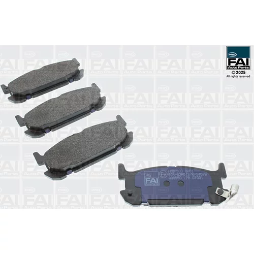 Sada brzdových platničiek kotúčovej brzdy FAI AutoParts FPBP300
