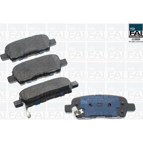 Sada brzdových platničiek kotúčovej brzdy FAI AutoParts FPBP508