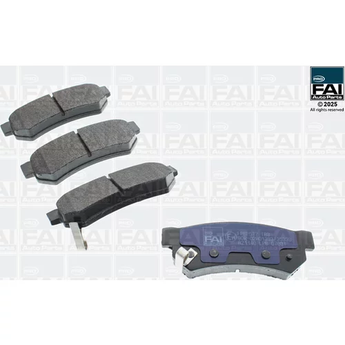 Sada brzdových platničiek kotúčovej brzdy FAI AutoParts FPBP577
