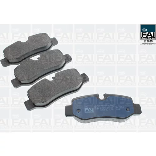 Sada brzdových platničiek kotúčovej brzdy FAI AutoParts FPBP641