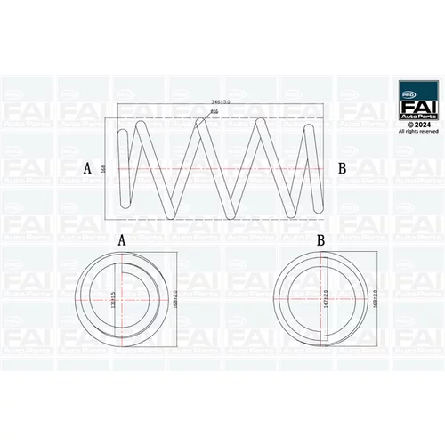 Pružina podvozku FAI AutoParts FPCS151
