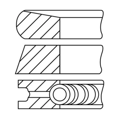 Sada piestnych krúžkov FAI AutoParts PR24-000