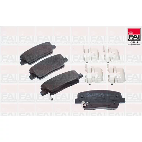 Sada brzdových platničiek kotúčovej brzdy FAI AutoParts BP290