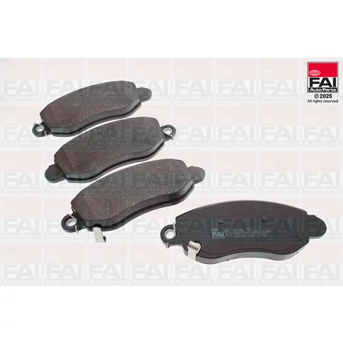 Sada brzdových platničiek kotúčovej brzdy FAI AutoParts BP336