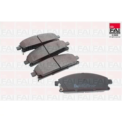 Sada brzdových platničiek kotúčovej brzdy FAI AutoParts BP407