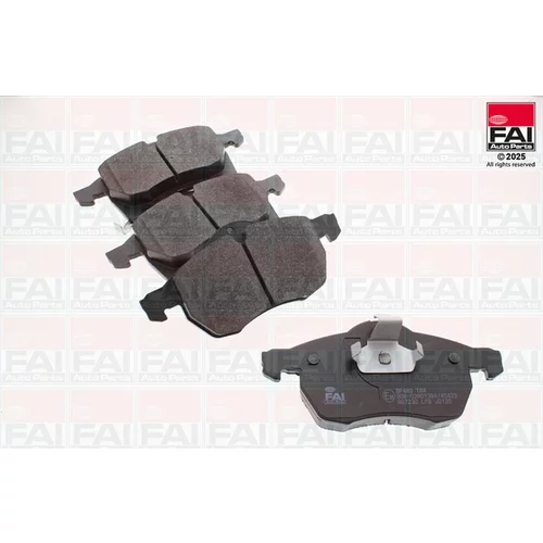 Sada brzdových platničiek kotúčovej brzdy FAI AutoParts BP483