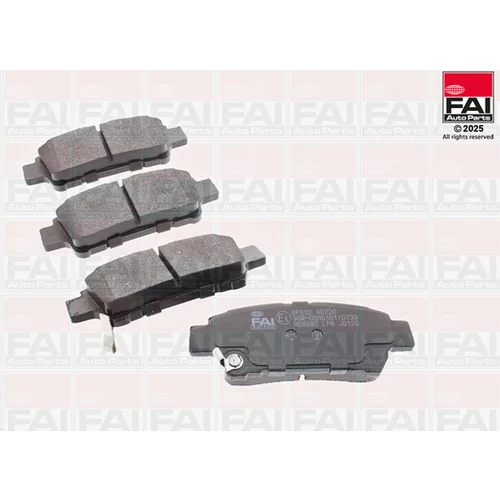 Sada brzdových platničiek kotúčovej brzdy FAI AutoParts BP602