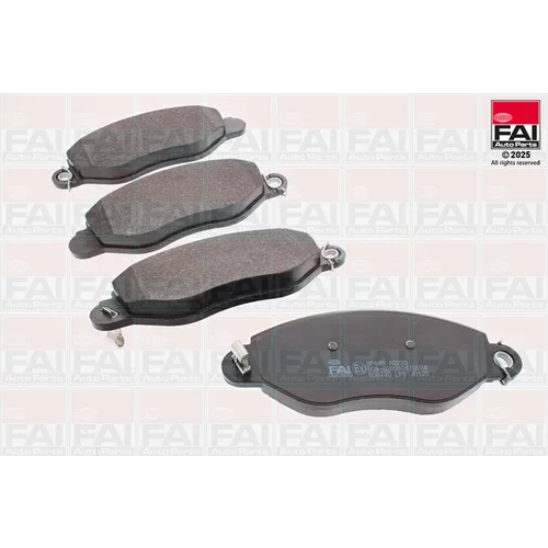Sada brzdových platničiek kotúčovej brzdy FAI AutoParts BP645