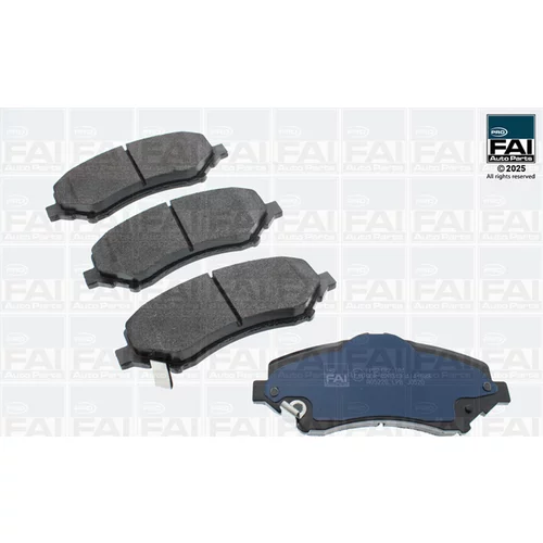 Sada brzdových platničiek kotúčovej brzdy FAI AutoParts FPBP182
