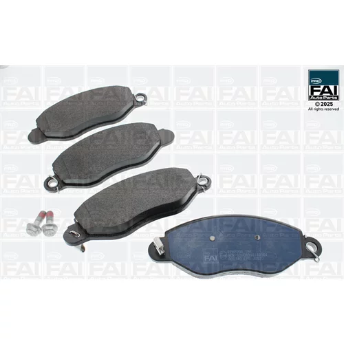 Sada brzdových platničiek kotúčovej brzdy FAI AutoParts FPBP206