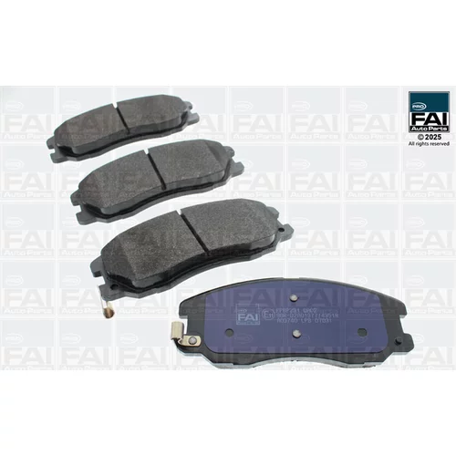 Sada brzdových platničiek kotúčovej brzdy FAI AutoParts FPBP291