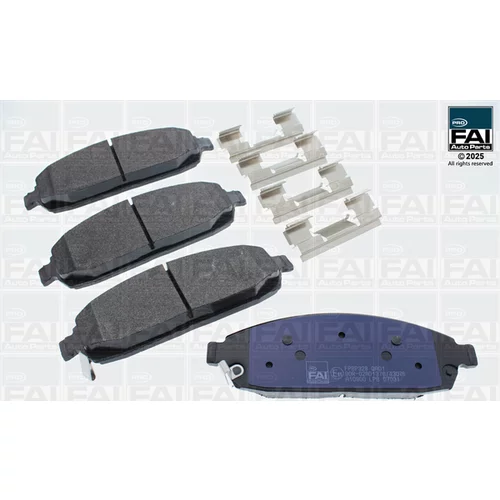 Sada brzdových platničiek kotúčovej brzdy FAI AutoParts FPBP328