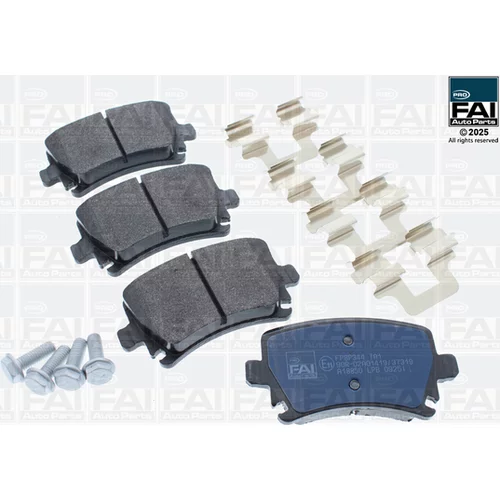 Sada brzdových platničiek kotúčovej brzdy FAI AutoParts FPBP344
