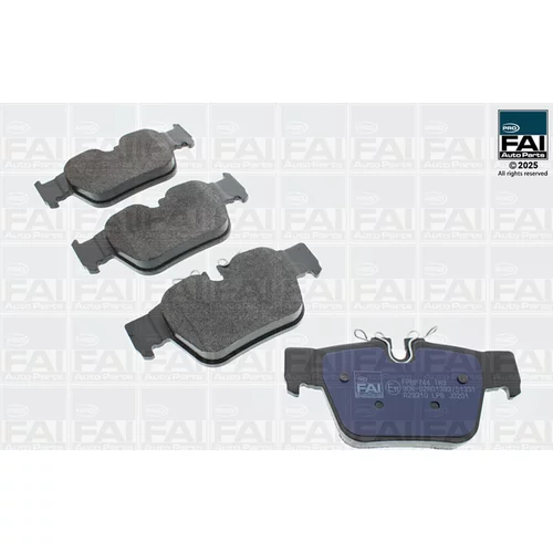 Sada brzdových platničiek kotúčovej brzdy FAI AutoParts FPBP744