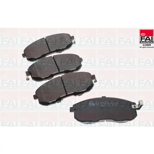 Sada brzdových platničiek kotúčovej brzdy FAI AutoParts BP178