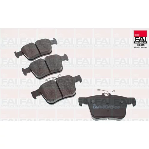 Sada brzdových platničiek kotúčovej brzdy FAI AutoParts BP181