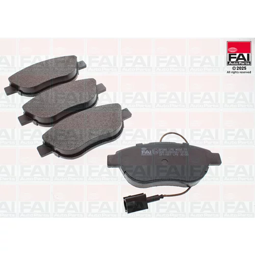 Sada brzdových platničiek kotúčovej brzdy FAI AutoParts BP386