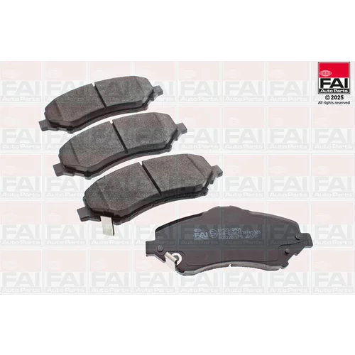 Sada brzdových platničiek kotúčovej brzdy FAI AutoParts BP523