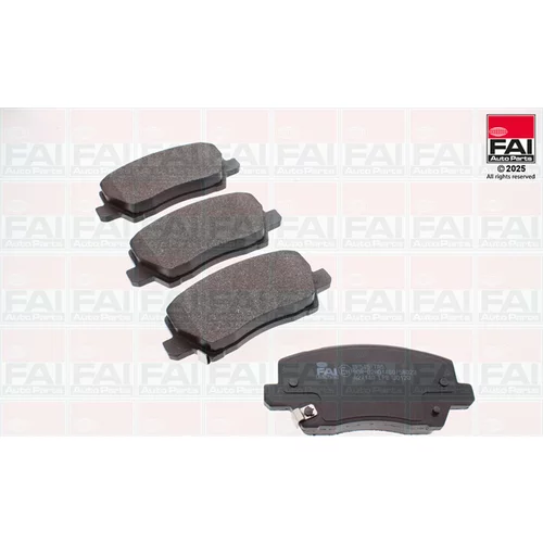 Sada brzdových platničiek kotúčovej brzdy FAI AutoParts BP545