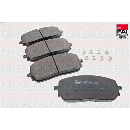 Sada brzdových platničiek kotúčovej brzdy FAI AutoParts BP573