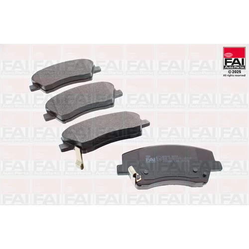 Sada brzdových platničiek kotúčovej brzdy FAI AutoParts BP616