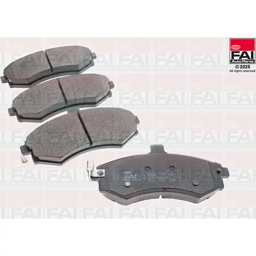Sada brzdových platničiek kotúčovej brzdy FAI AutoParts BP682