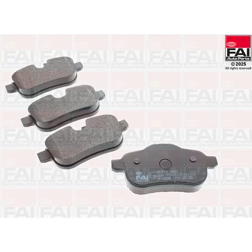 Sada brzdových platničiek kotúčovej brzdy FAI AutoParts BP701