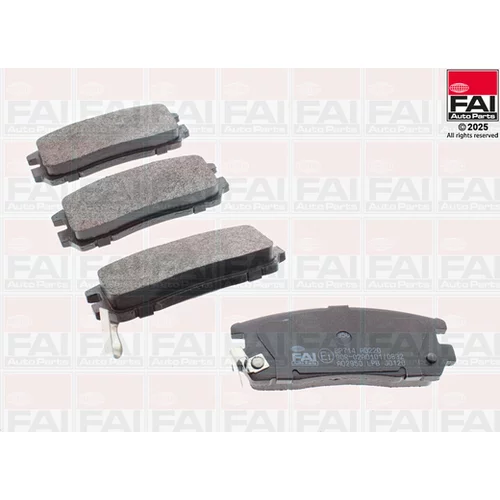 Sada brzdových platničiek kotúčovej brzdy FAI AutoParts BP714