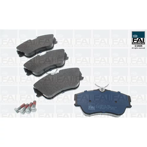 Sada brzdových platničiek kotúčovej brzdy FAI AutoParts FPBP119