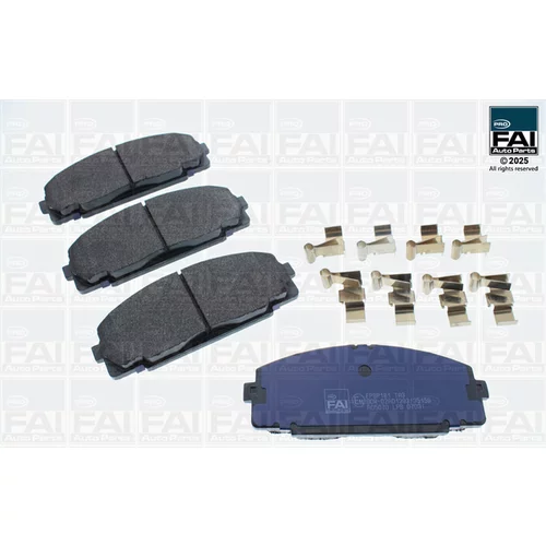Sada brzdových platničiek kotúčovej brzdy FAI AutoParts FPBP181