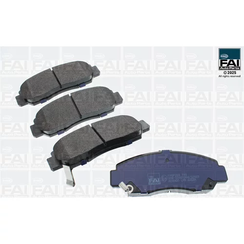Sada brzdových platničiek kotúčovej brzdy FAI AutoParts FPBP269