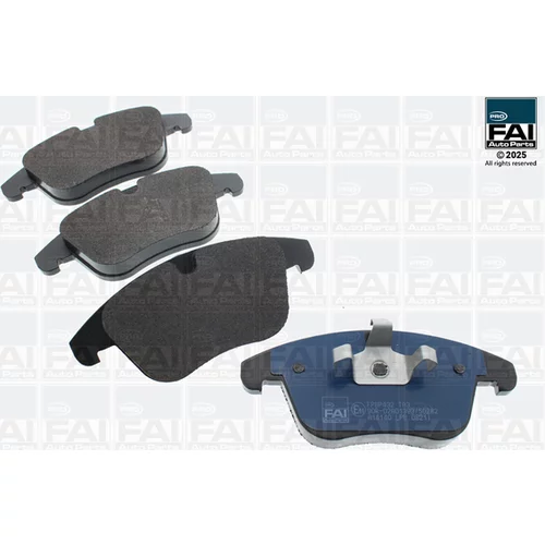 Sada brzdových platničiek kotúčovej brzdy FAI AutoParts FPBP432