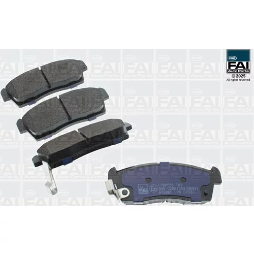 Sada brzdových platničiek kotúčovej brzdy FAI AutoParts FPBP555