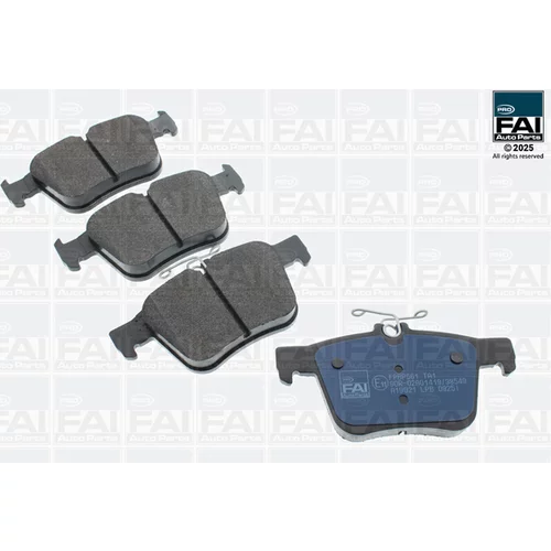 Sada brzdových platničiek kotúčovej brzdy FAI AutoParts FPBP561