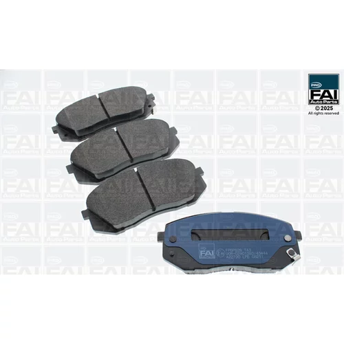 Sada brzdových platničiek kotúčovej brzdy FAI AutoParts FPBP628
