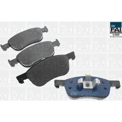Sada brzdových platničiek kotúčovej brzdy FAI AutoParts FPBP696