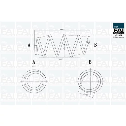 Pružina podvozku FAI AutoParts FPCS115