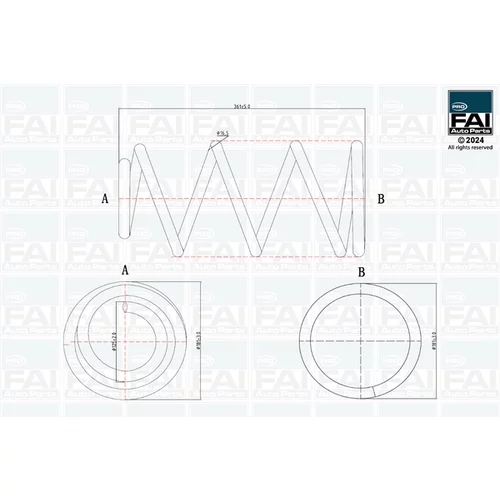 Pružina podvozku FAI AutoParts FPCS194