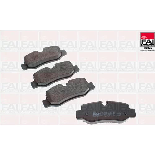 Sada brzdových platničiek kotúčovej brzdy FAI AutoParts BP251