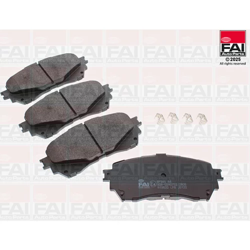 Sada brzdových platničiek kotúčovej brzdy FAI AutoParts BP345